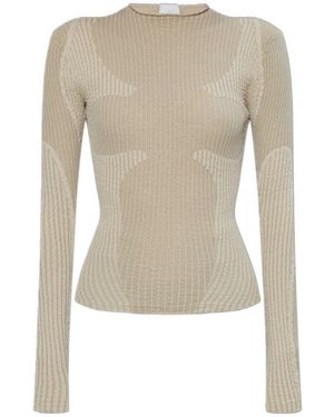 ROA Fine Ribbed Long Sleeves - Natural
