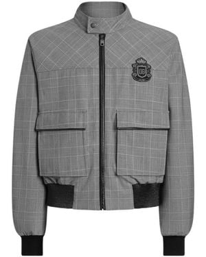 Dolce & Gabbana Plaid Patterned Jacket - Grey