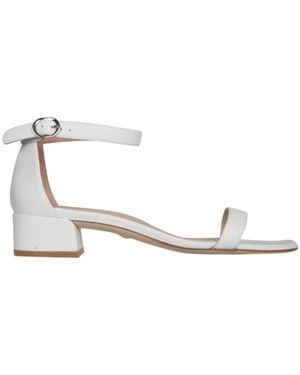 Stuart Weitzman Sandals With Thick Heels - White