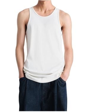 Lemaire Rib Jersey Tank Top - White