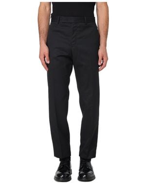 Pt Pantaloni Casual Trousers With Belt Loops - Black