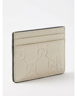 Gucci Gg Emblem Card Case - White