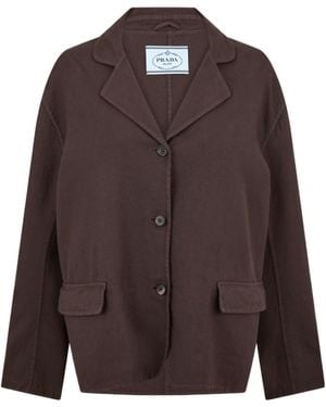Prada Cotton Jacket - Brown