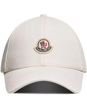 Moncler Logo Detailed Baseball Cap - White