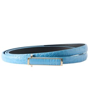 Tom Ford Effect Leather Belt - Blue