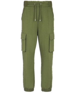 Balmain Cargo Joggers - Green