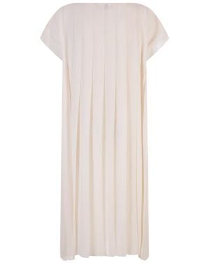 Gianluca Capannolo Pleated Midi Dress - White
