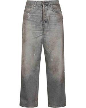 Haikure Distressed Wide-Leg Jeans - Grey