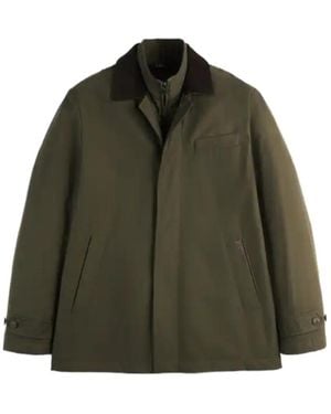 Fay Double Front Raincoat - Green