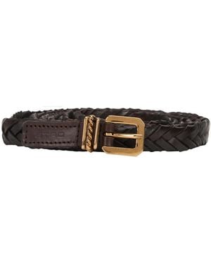 Etro Interwovened Buckle Fastened Belt - White