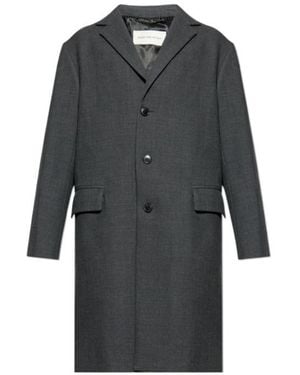 Dries Van Noten Long Sleeve Coat - Grey