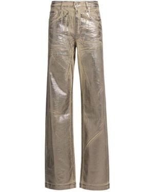 Rick Owens Geth Denim Low Rise Baggy Jeans - Gray