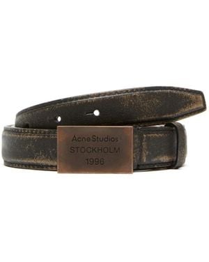 Acne Studios Engraved Logo Belt - Multicolour