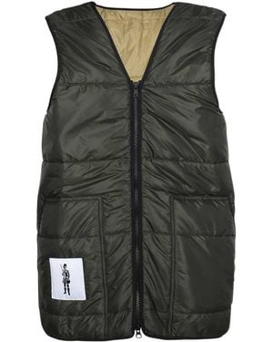 Mackintosh Quilted Zip Down Gilet - Green