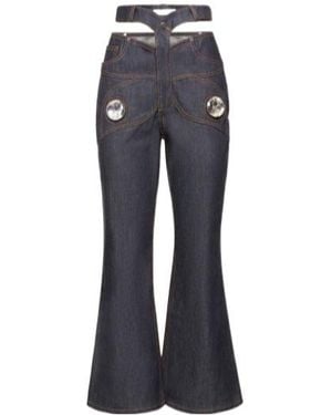 Area Belt Ring Jeans - Blue