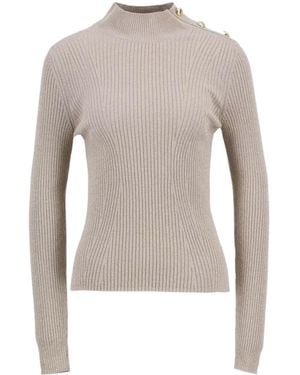 Barbour Stella Ribbed Sweater - Gray