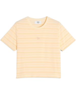 Maison Kitsuné Maison Kitsuné Striped Baby T-Shirt - Natural