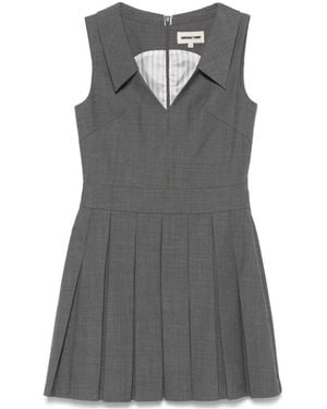 ShuShu/Tong Pleated Mini Dress - Gray