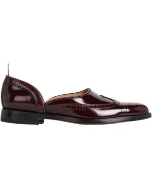 Thom Browne Slip-On Rwb Brogues - Brown