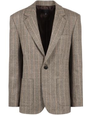 Nili Lotan Diane Plaid Blazer - Brown