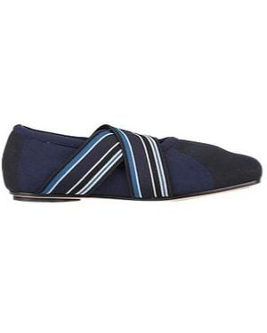 Sportmax Color-Blocking Decorated Flat Shoes - Blue