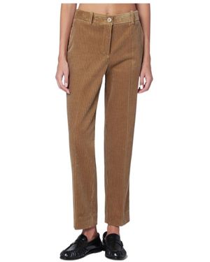 P.A.R.O.S.H. Belt Loop Casual Pants - Natural