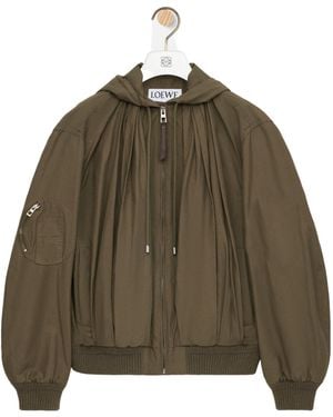 Loewe Hooded Jacket - Brown
