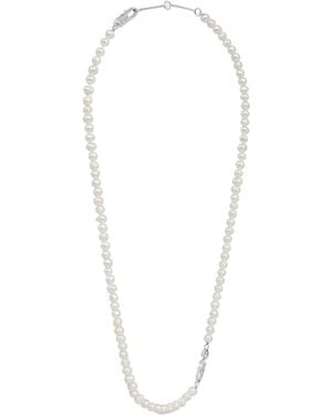 Celine San Onofre Pearl Necklace - White