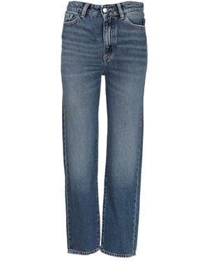 ICON DENIM Rory High-Waisted Straight-Leg Jeans - Blue