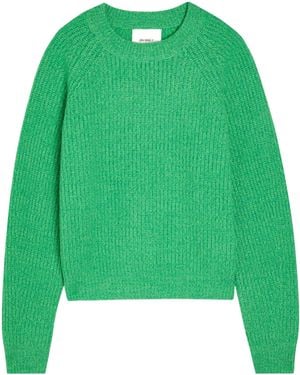 Lisa Yang Ribbed Crew Neck Jumper - Green