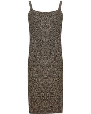 Sportmax Sand Midi Dress Viscose, Polyester - Brown