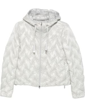 Herno Quilted Hooded Jacket - White