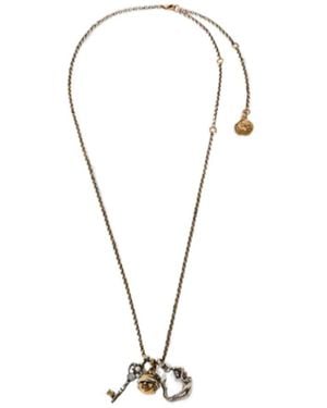 Etro Three-Charm Necklace - Metallic