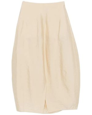 TOTEME Totême Slit-Detailed Midi Skirt - Natural