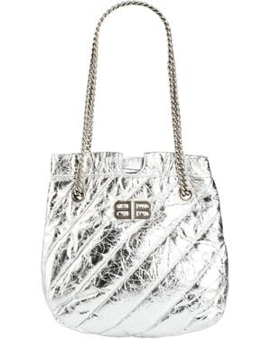 Balenciaga Logo Tote Bag - White