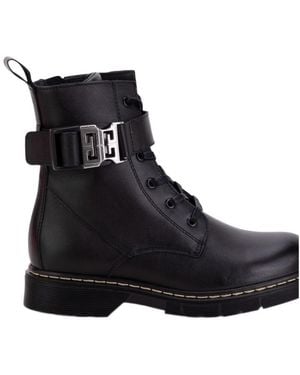 Givenchy Ankle-Length Leather Boots - Black