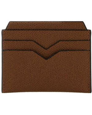 Valextra Multi-Slot Cardholder Pouch - Brown
