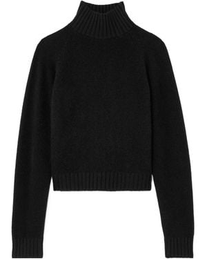 The Elder Statesman Cashmere Turtleneck Sweater - Black