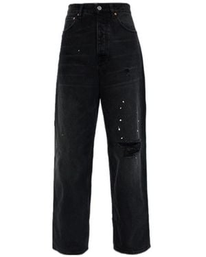 Vetements Vintage Effect Jeans - Black