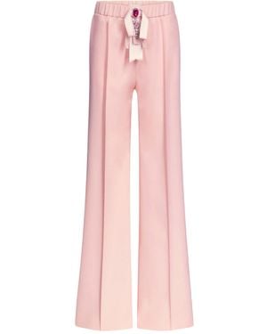 Area Crystal-Embellished Pants - Pink