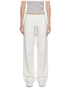 Marissa Chiara Elastic Waist Joggers - White