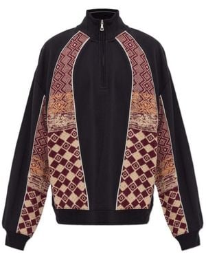 Dries Van Noten Long-Sleeve Sweatshirt - Blue