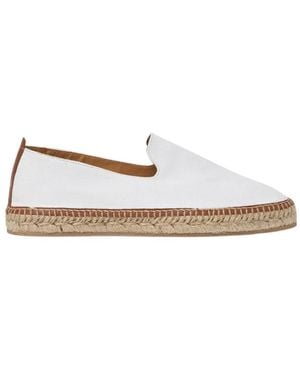 SCAROSSO Round Toe Business Casual Shoes - White