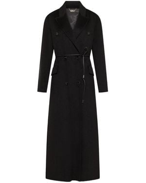 Seventy Double-Breasted Belted Coat - Black