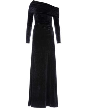 Needle & Thread Nova One-Shoulder Maxi Dress - Black