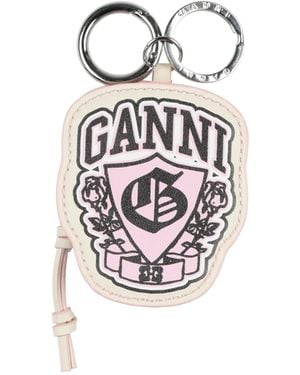 Ganni Multi-colour Leather Wallet - White