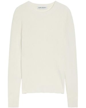 Our Legacy Silk Knit Top - White