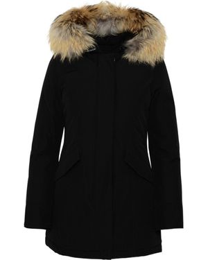 Woolrich Parka Arctic Con Pelliccia Removibile Nero - Black