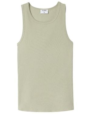 Filippa K Thin Ribbed Tank Top - Green