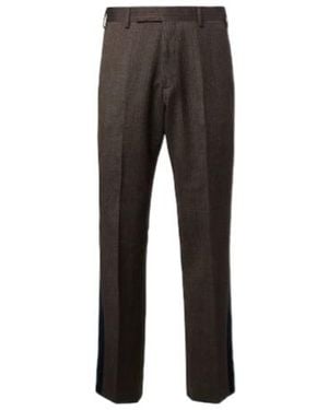 Wales Bonner Alto Pinstripe Wool Blend Slim-Fit Trousers - Grey